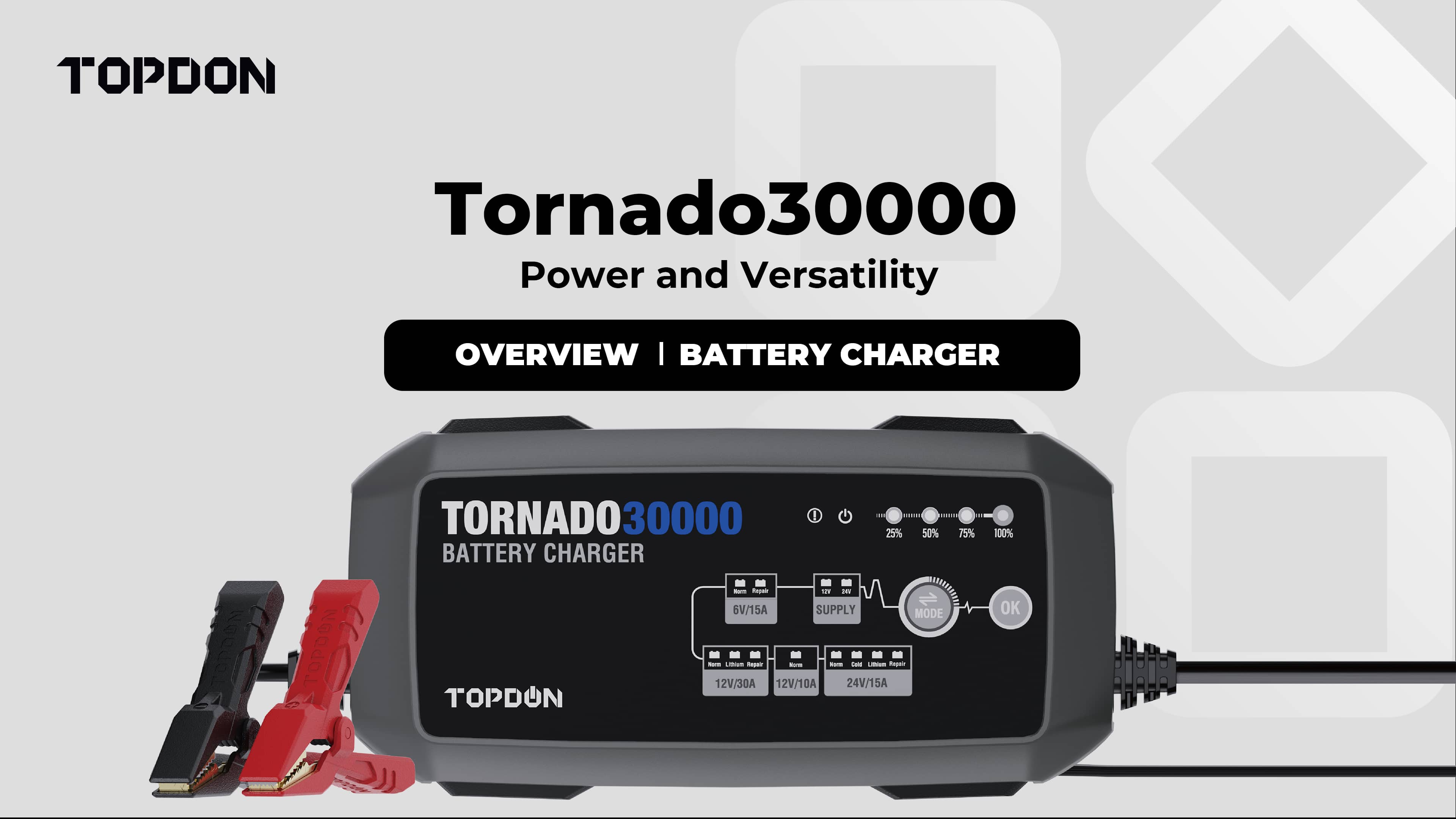 TOPDON | Tornado30000 | Overview | Battery Charger